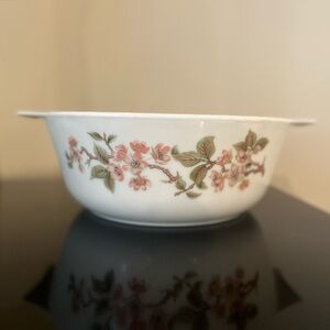 Vintage Pyrex England Cherry Blossom Casserole Dish